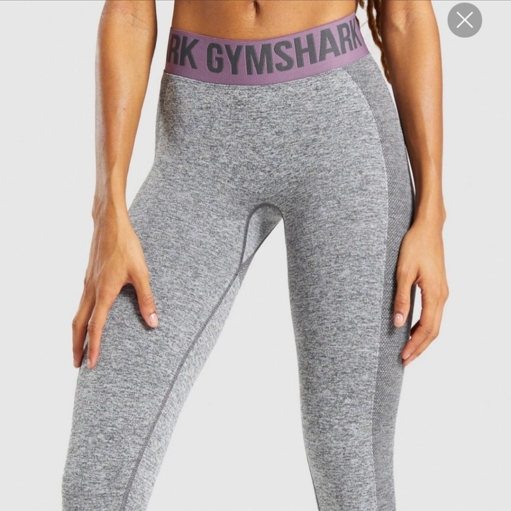 Gymshark gray low-rise flex workout leggings size medium